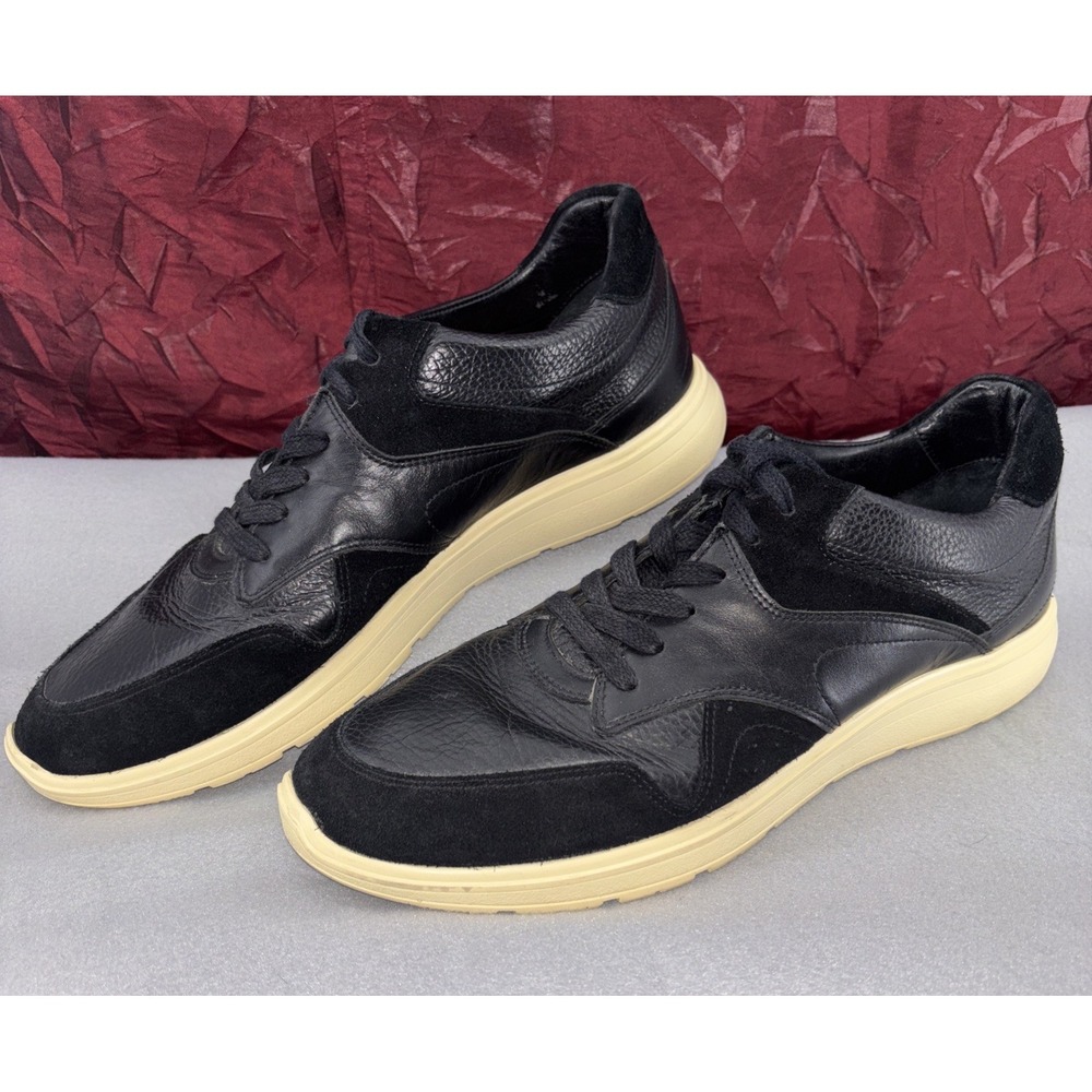 Allen Edmonds‎ "OSBORN" Dress Casual Lace Up Sneakers 10.5 Black Suede Leather